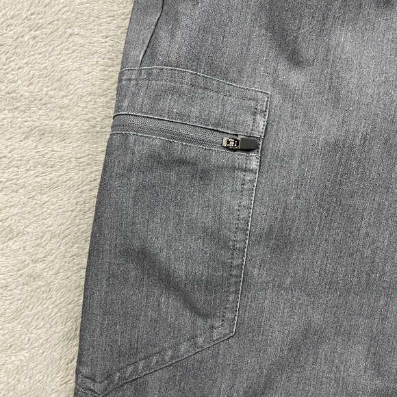 FIGS Zamora Jogger Scrub Pant Womens XS Gray Slim Fit Elastic Waist Pocket Nurse - Picture 7 of 15